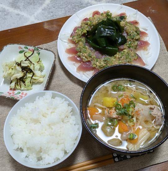 昨日の夜食