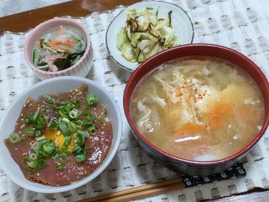 昨日の夜食