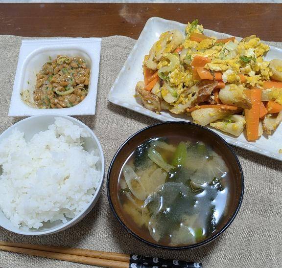 昨日の夜食