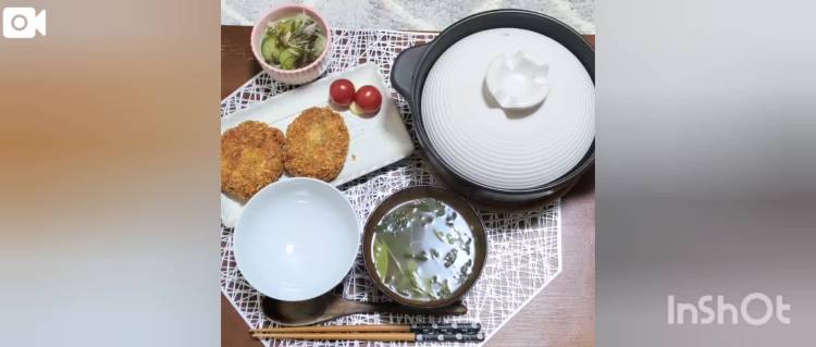 昨日の夜食と一昨日の夜食