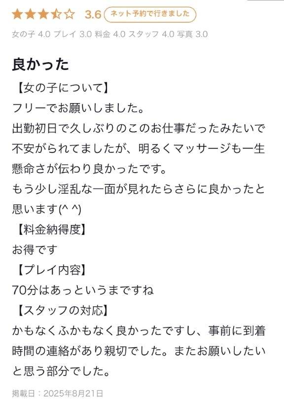【お礼写メ日記】