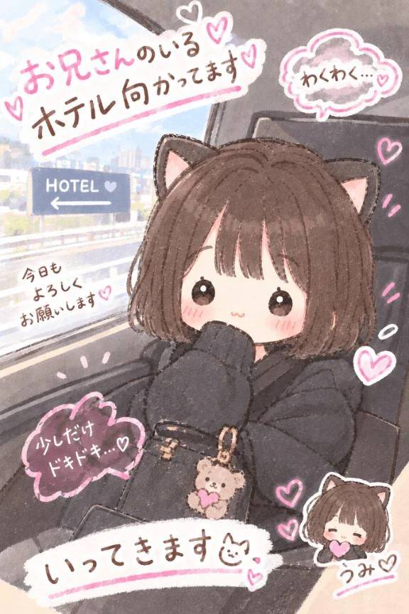 向かってます🚗
