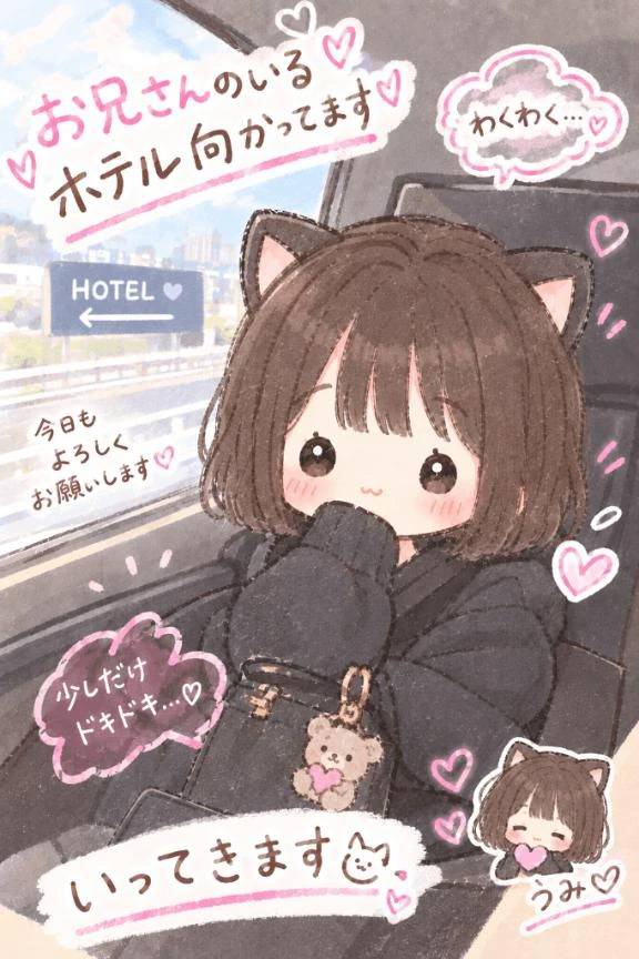 向かってます