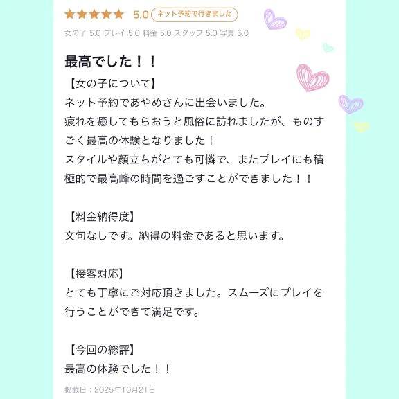 【お礼写メ日記】