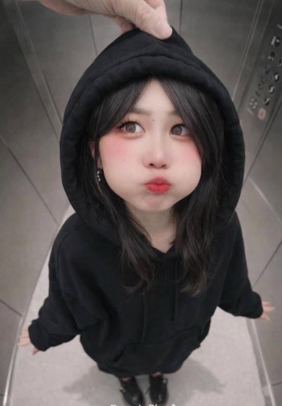 フードの中、覗いてみる？