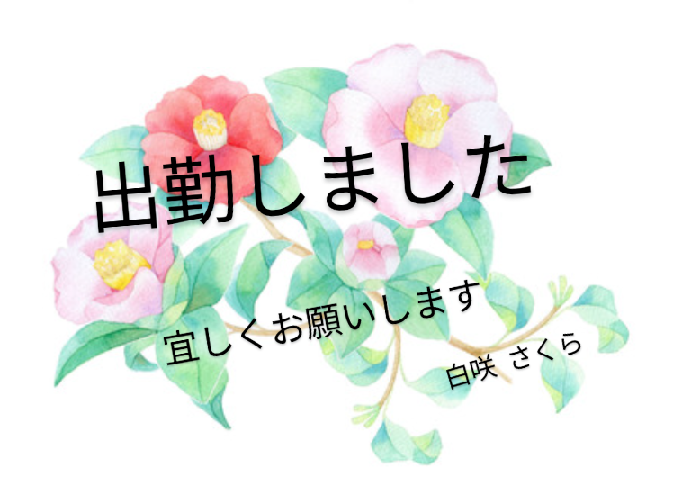 出勤しました😄