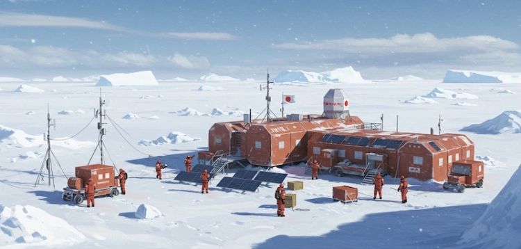 @南極__あすか基地開設 !