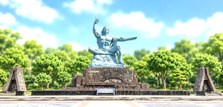 @平和祈念像完成__ !