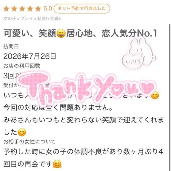 クチコミありがとう💌