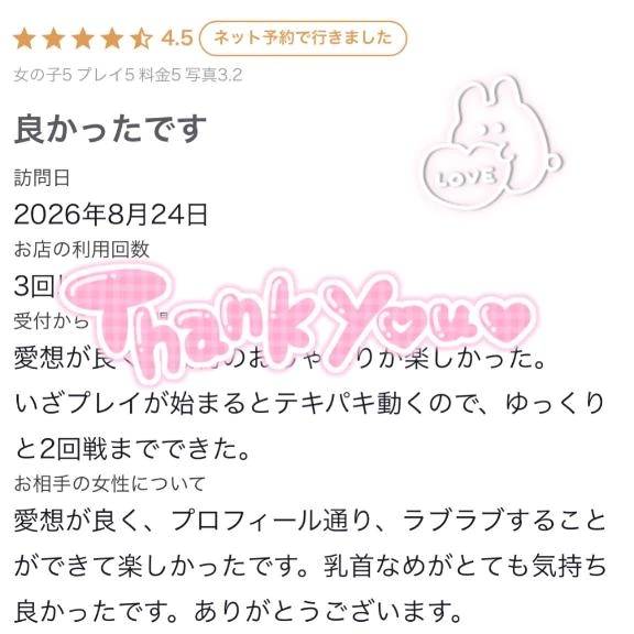 クチコミありがとう💌