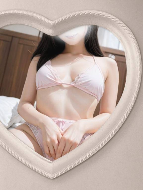 鏡の前で…♡