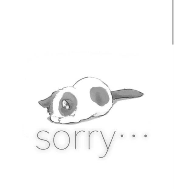ごめんなさい😭🙏🏼