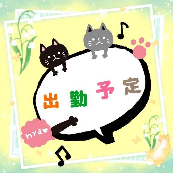 🌼出勤予定🌼