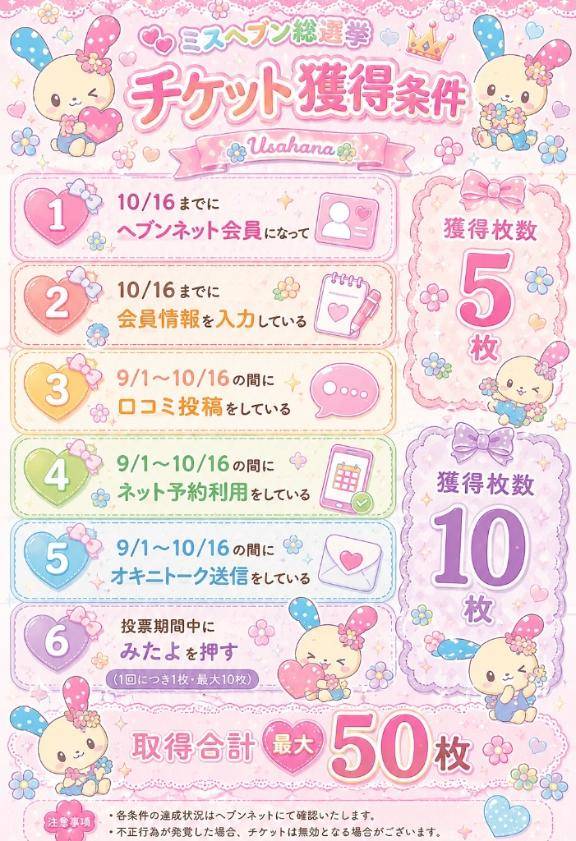 【ミスヘブンの投票方法📮】