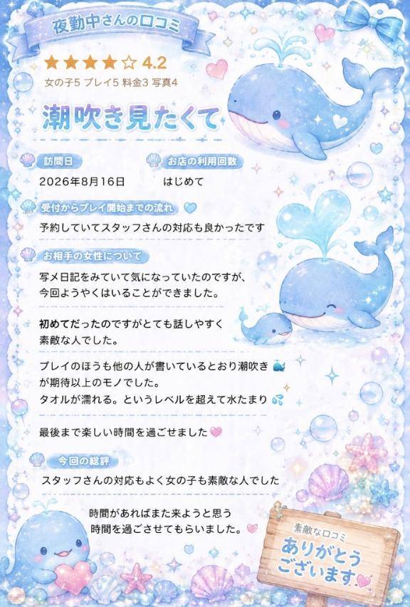 💌口コミお礼写メ日記💌