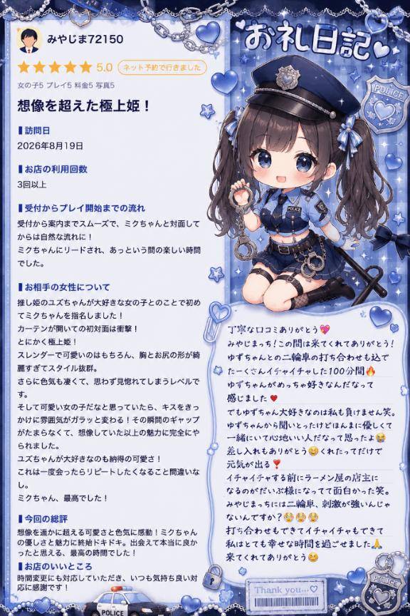 【お礼写メ日記】