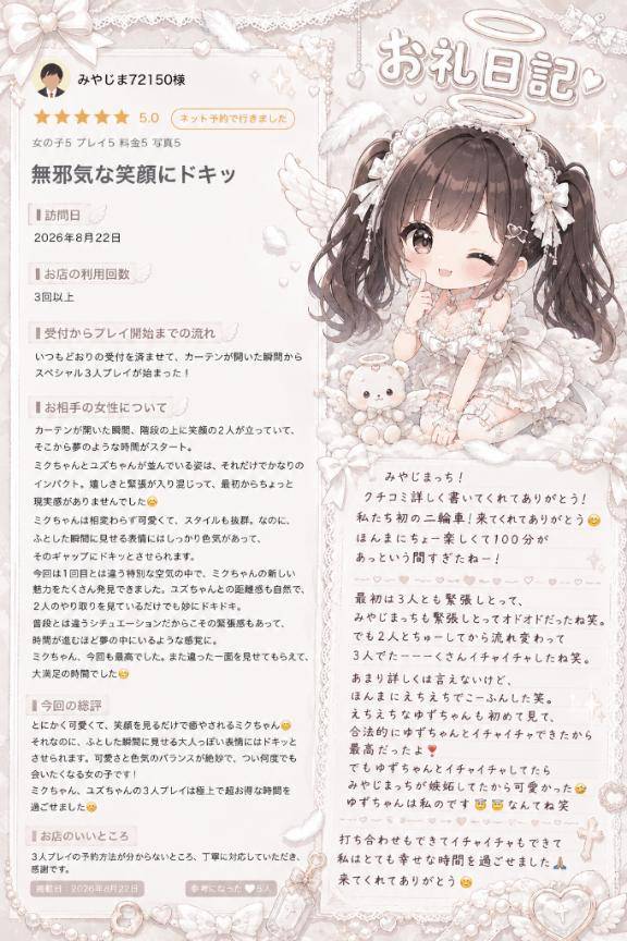 【お礼写メ日記】