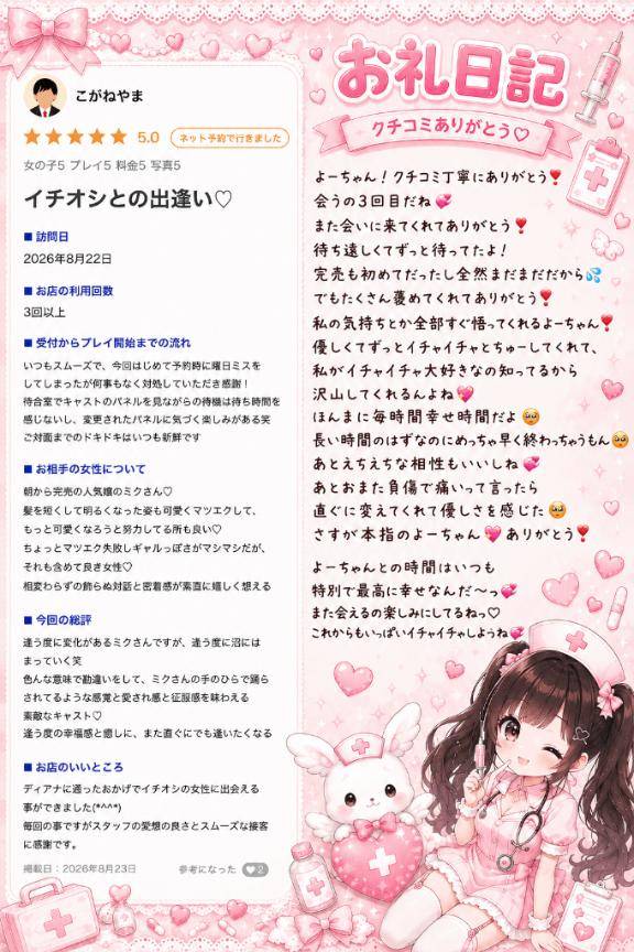 【お礼写メ日記】