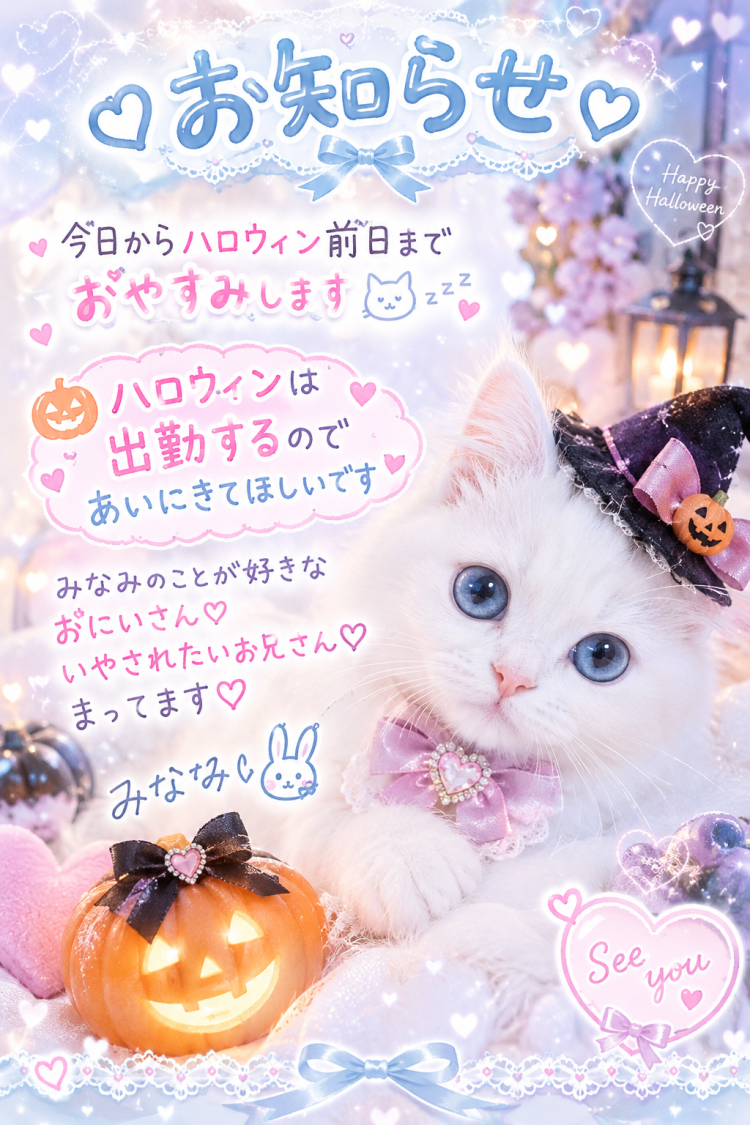 🐰🎀お知らせ🎀🐰