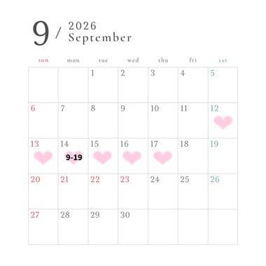 ９月ヒメ予約開始🙌🏻✨
