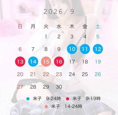 どの日に会える？