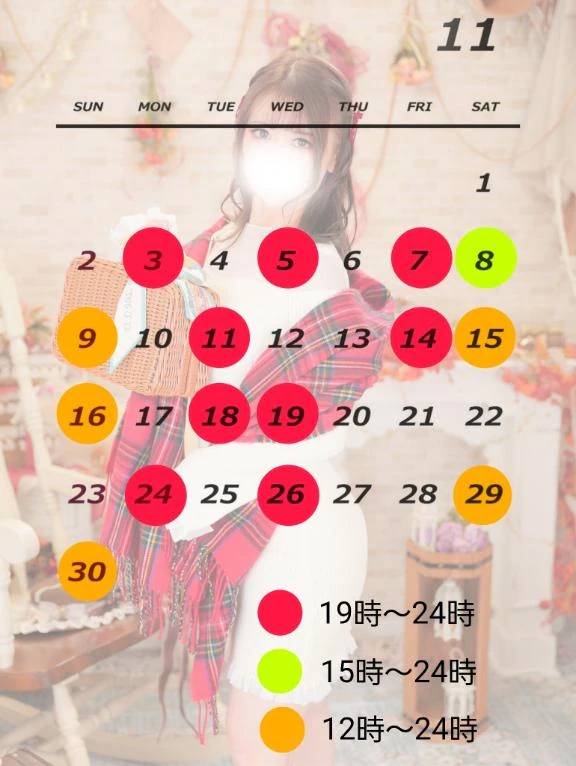 11月スケジュール📅