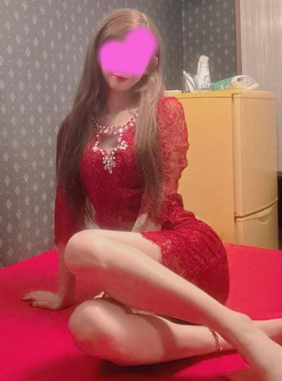 赤のドレスで👗❤️
