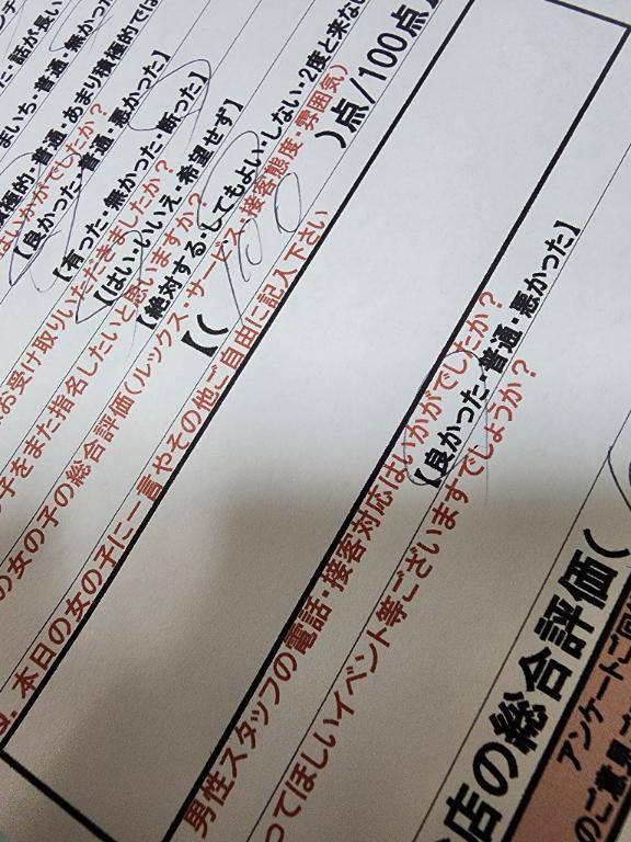 昨日のアンケート?