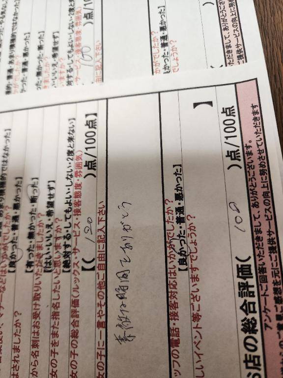 昨日のアンケート抜粋?