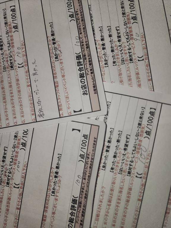 昨日のアンケート?