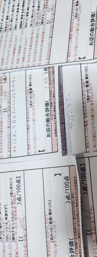 昨日のアンケート?