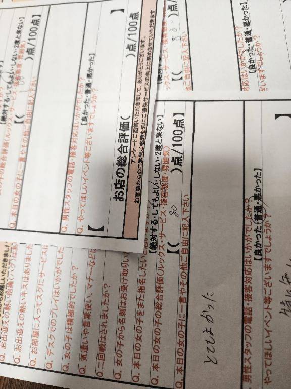 一昨日のアンケート?*ﾟスタートからありがとう