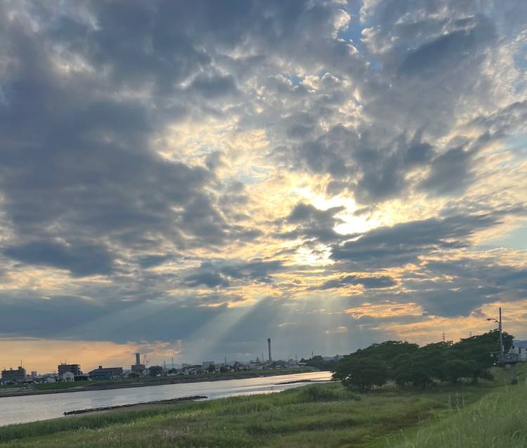 岡山最終日にふさわしい空