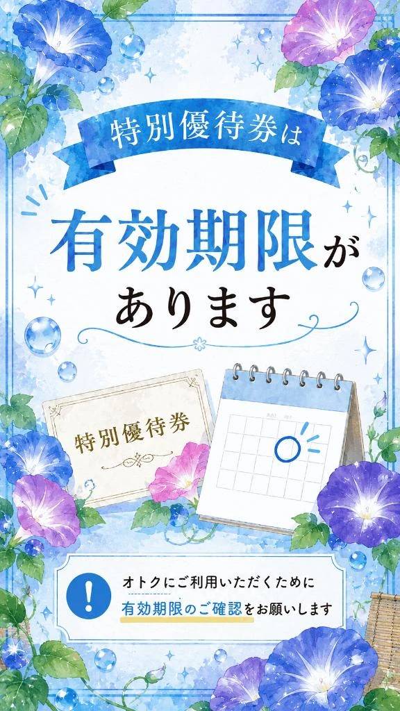 特別優待券をお持ちの方へ🌟