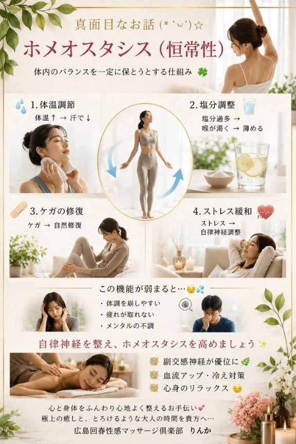 身体のバランス✨ホメオスタシスについて🍀