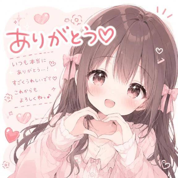お礼♡