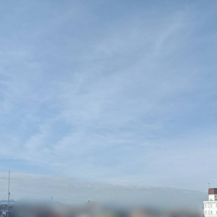 今の空だだよ。