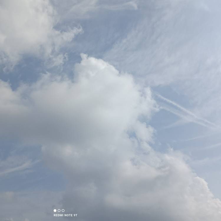 今の空だよ