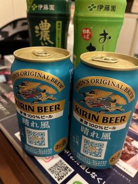 またまたビール♪笑