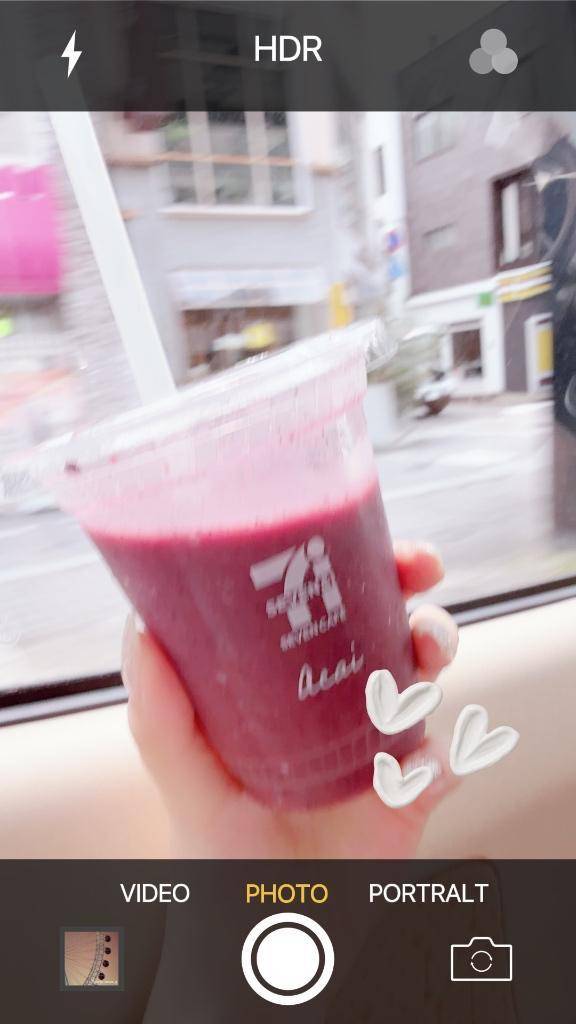 セブンのスムージー🍓🍇