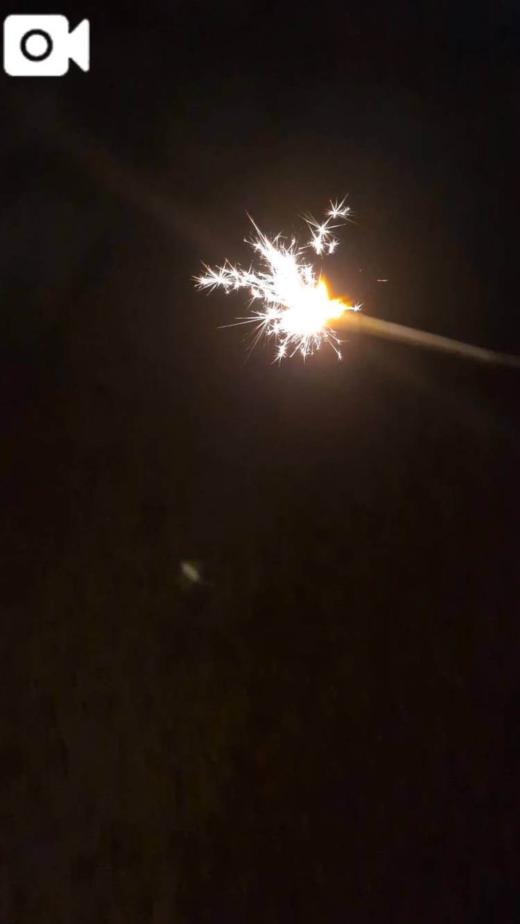 もらった花火