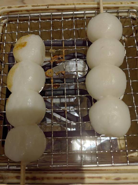 🍡、やく