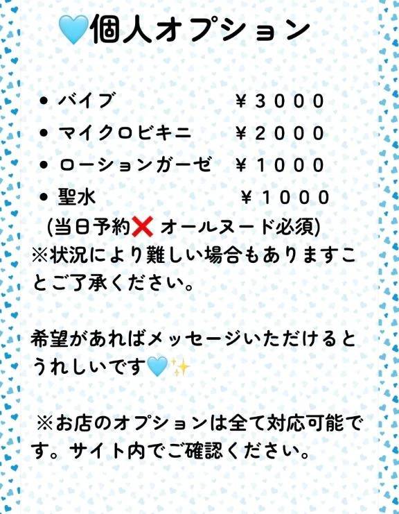 🩵オプションについて🩵