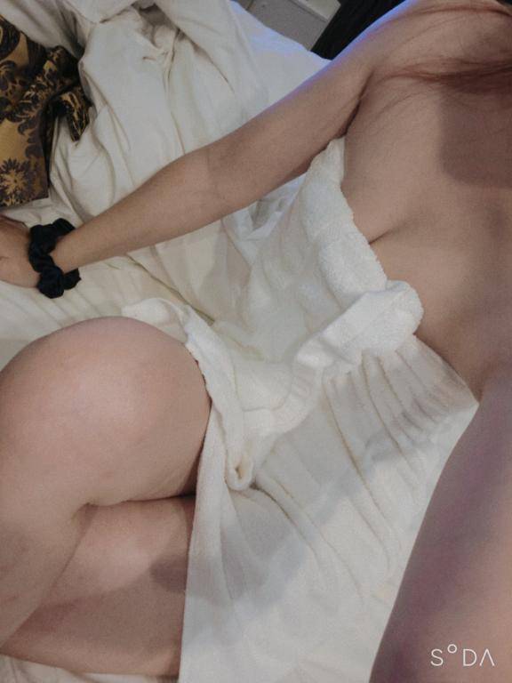 我慢できず……///