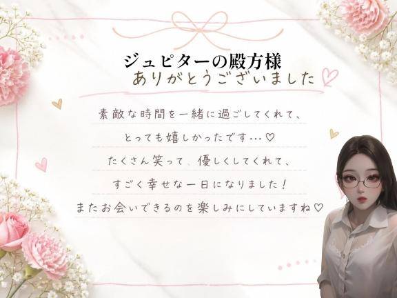 昨日のお礼日記💌
