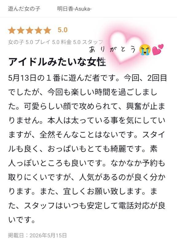 口コミありがとう?