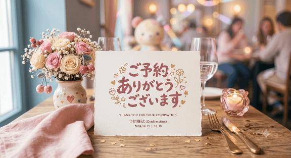 ご予約ありがとうございます?