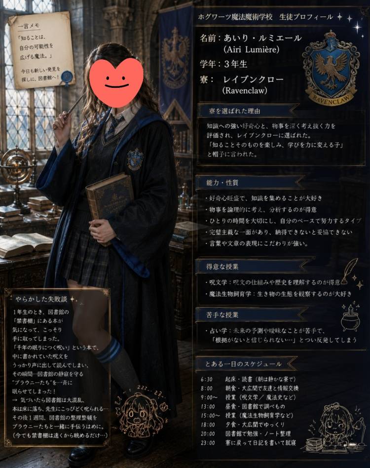 寮決めの話。