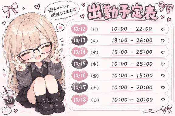 ?出勤予定