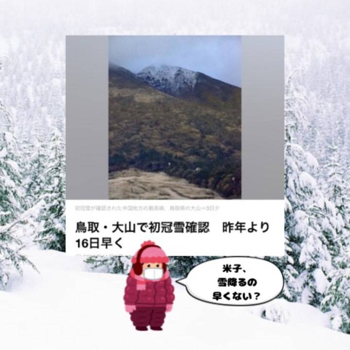 来月になったら、このイラストと同じくらい着膨れます🧣